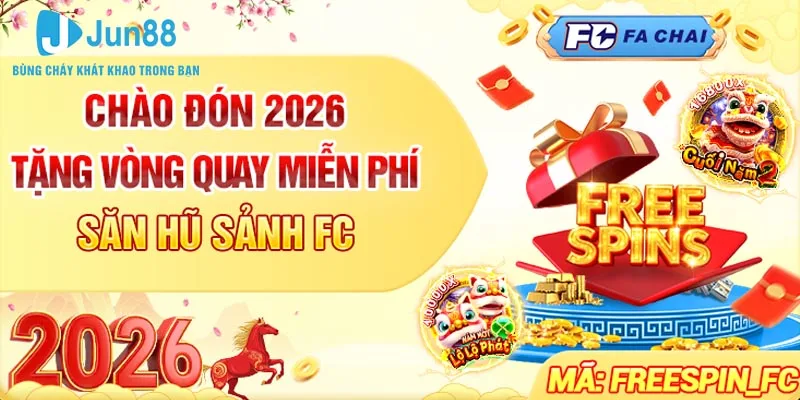Chào Đón 2026 Jun88 Tặng Vòng Quay Miễn Phí - Săn Hũ Sảnh FC